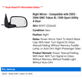 thumbnail image 2 of Right Mirror - Compatible with 2003 - 2006 GMC Yukon XL 1500 Sport Utility 4-Door 2004 2005, 2 of 2