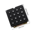 thumbnail image 2 of BESTYASH 16-Key Membrane Keyboard Module Black Industrial Grade for Computer and Equipment Use, 2 of 6