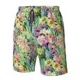 thumbnail image 5 of Naloa Watercolor Blooming Cactus Men's Beach Shorts, Surfing shorts, Swim trunks, Quick Dry Swim Trunks for Surfing Beach Fun - X-Large, 5 of 9