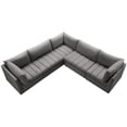 thumbnail image 4 of Meridian Furniture Jacob Sectionnel Modulaire en Velours Gris, 4 of 11