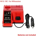 thumbnail image 1 of for Mil*wau*kee 18V Battery Car Charger Cigarette Lighter Plug Car Adapter Portable Fast Charging, 1 of 8