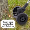 thumbnail image 3 of 24V Electric Cordless Yard Grass Trimmer Lawn Cutter Mower Weed Eater with Wheels & 2 Batteries, 3 of 10