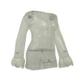 thumbnail image 3 of Robe Moulante à Paillettes Scintillantes pour Femme, Mini-Robe à Col en V, Robe Longue Scintillante pour Cocktail et Fête, Robe Midi de Boîte de Nuit, 3 of 5