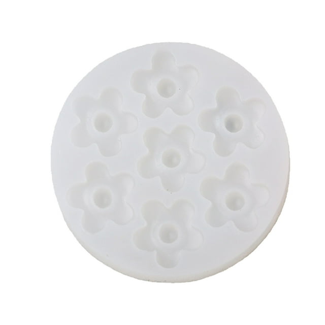 Cateissary Molde de silicona con forma de flor, moldes de hechos a mano ligeros, molde decorativo antiadherente, recuerdo de adorno de fiesta Artesanía Cateissary HA080895-00
