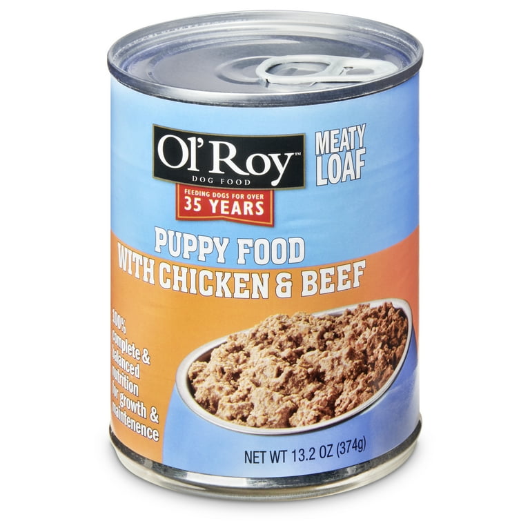 Ol Roy Meaty Loaf Puppy Food with Chicken Beef 13.2 oz