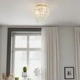 thumbnail image 4 of C0285-Vaxcel-Elsa - 3 Light Flush Mount In Glam Style-13.5 Inches Tall and 16 Inches Wide, 4 of 6