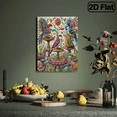thumbnail image 5 of 500 pieces of vertical paper jigsaw puzzles - artistic flowers and birds, with dimensions of 15 x 20.5 inches., 5 of 10