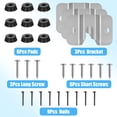 thumbnail image 4 of 3 Set Portable Dart Board Mounting Bracket With Screws Nails Stabilisers Dartboard Hanging Hardware Wall Kit for Steel Dart Games Accessories Kits, 4 of 7