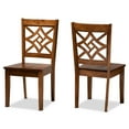 thumbnail image 2 of Baxton Studio Nicolette Oak Wood Dining Chair in Walnut Brown (Set of 2), 2 of 6