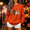 thumbnail image 4 of Zxlsdmn Womens Crew Neck Sweatshirts Casual Long Sleeve Pullover Tops Fashion Graphic Sweatshirt Soft Fall Winter Holiday Going Out Clothes XL, 4 of 5