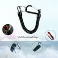 thumbnail image 4 of Anti-lost Rope Retractable Elastic with Keyring Carabiner Multifunctional Anti-theft TPU Coiled Spring Fishing Anti-lost Safety Lanyard Outdoor Supplies, 4 of 8