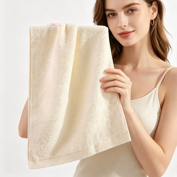AUNVITO 100% Cotton Bath Towels, Light Weight, Soft, Super Absorbent and Fast Drying, No Fading Multipurpose Use for Sports, Swimming, Travel, Fitness, Yoga, Multicolor