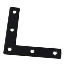 Steel Thicken Black L Right Angle Bracket 90° Shelf Bracket Connector