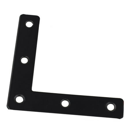 Steel Thicken Black L Right Angle Bracket 90° Shelf Bracket Connector