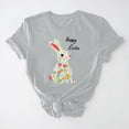 thumbnail image 2 of Inverlee Easter Shirts for Women Funny Bunny Eggs Graphic Tees Soft Short Sleeve T Shirts Blouses Summer Crewneck Dressy Casual Tops, 2 of 6