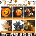thumbnail image 5 of Eucalyptus Wreaths, Halloween Wreath for Front Door, 20 Inch Light Up Pumpkin Wreaths with 20 LED Lights Ball Ornaments Berries, Prelit Halloween Decorations Home Party Prom Decoration, 5 of 7