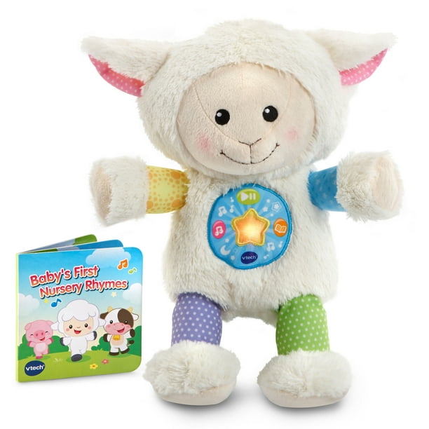 VTech Storytime Rhymes Sheep Plush Baby Toy, Soothing Crib Toy