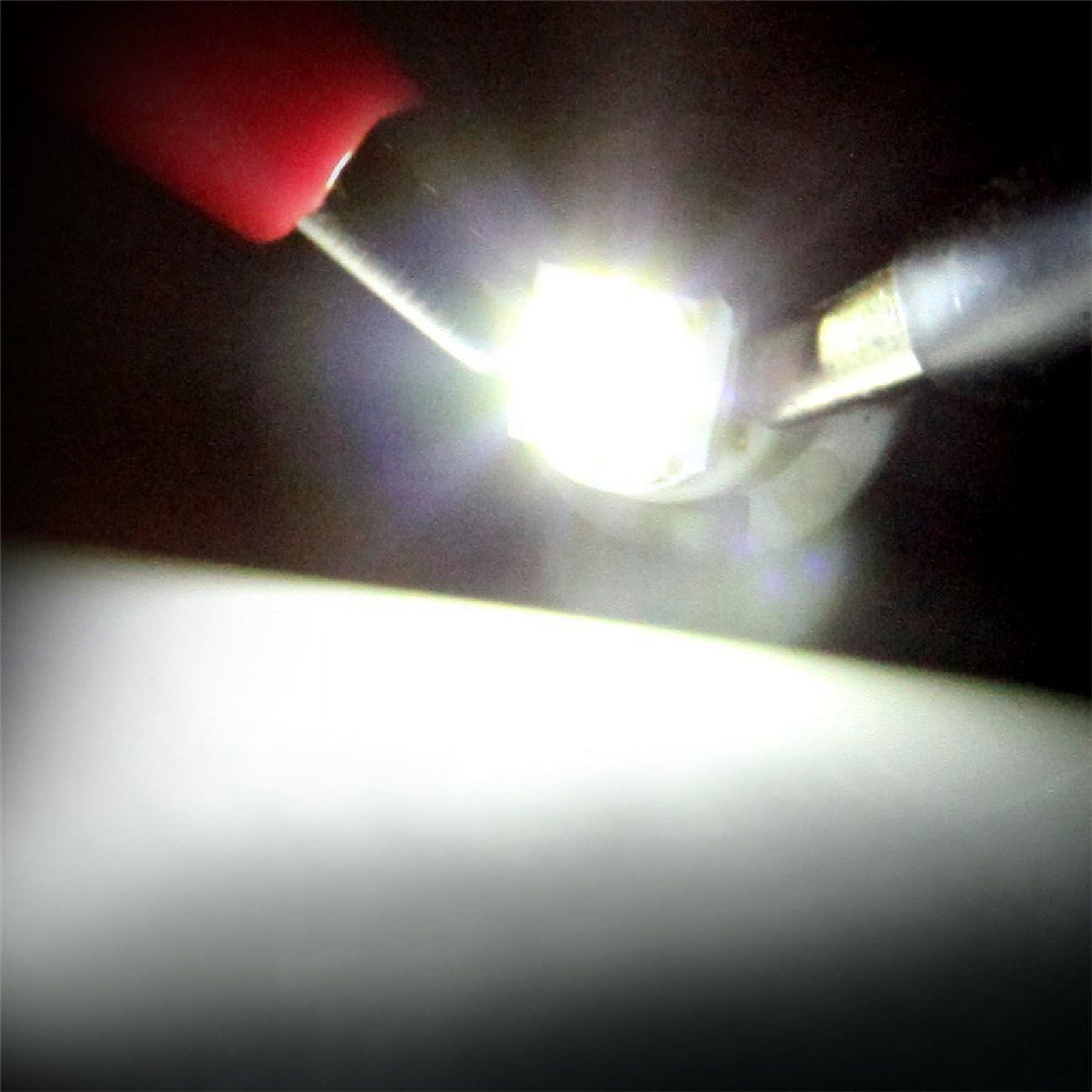 10pcs 1 Smd T5 Lampe Voiture Jauge Speedo Dash Ampoule Tableau de bord  Instrument Lumière B8.5d 509t B8.5 5050 Led Wedge Lampe Intérieure # 294299