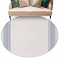 thumbnail image 2 of Vintage Boho Round Living Room Rugs 6 ft, Farmhouse Blue Washable Area Rug with Non-Slip Sturdy Edge Binding Round Carpet for Kitchen Office Bedroom, 2 of 9