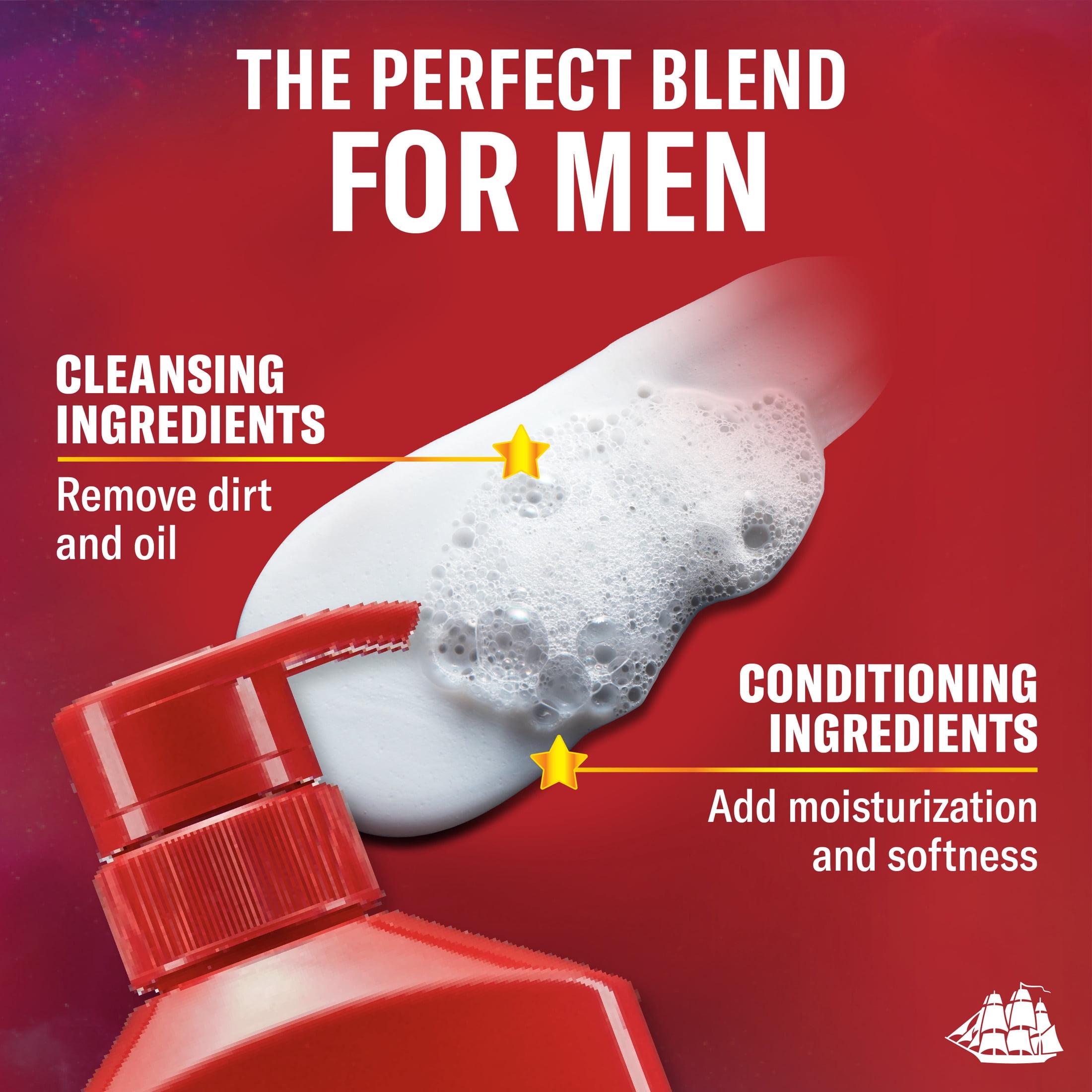 Old Spice 2-in-1 Mens Shampoo and Conditioner, Cosmic Quest, Old Spice x The Super Mario Galaxy Movie, 21.9 fl oz