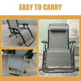 thumbnail image 4 of TABLZONE 1Set Outdoor Grey Folding Chair Replacement Fabric Breathable Mesh for Lounge Chair Repair, 4 of 8