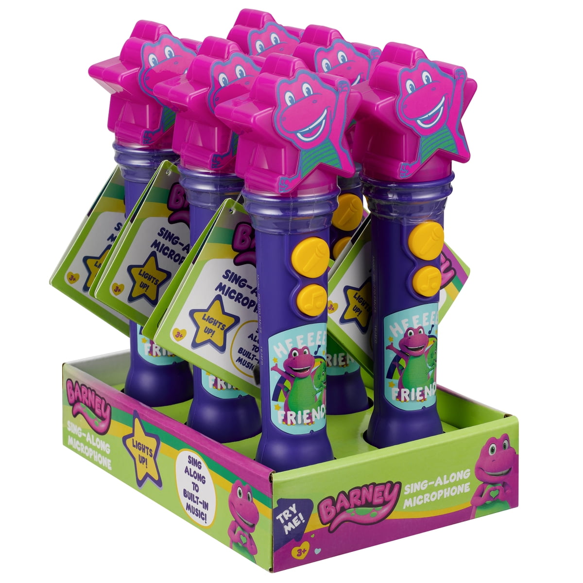 Barney Sing Along Microphone, Includes Built-in Music and Lights, Children Ages 18+ Months