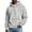 Gray, variant on qafoshin Mens Warm Fuzzy Hoodies Fall Winter Casual Fleece Hooded Sweatshirt Fashion Solid Color Pullover Tops S-3XL