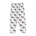 thumbnail image 4 of Goofa Dachshund Dog Printed Soft Pajama Pants for Women, Wide Leg Comfy Casual Lounge Yoga Pants-X-Large, 4 of 9