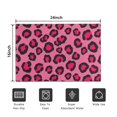thumbnail image 5 of Black and Pink Leopard Print Washable Non Slip Indoor Door Mat, Decorative Entry Rug for Entrance, Bedroom, Kitchen, Bathroom, 16"x24", 5 of 6