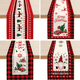 thumbnail image 2 of Camino de mesa navideño, mantel decorativo para el hogar, mantel estampado, mantel de lino cifrado, camino de mesa aislado, 2 of 6