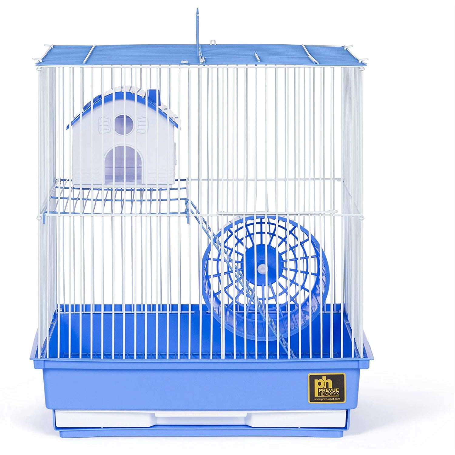 Two Story Hamster Cage - Blue