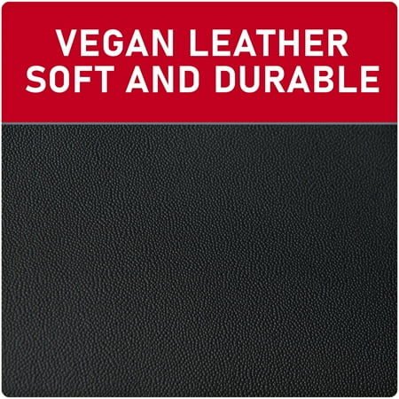Genuine Dickies 2-Piece Black-Red Durasport Vegan Leather Universal Truck Seat Covers, 43634WDI