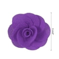 thumbnail image 2 of Uxcell 16 Pcs Rosas de Tela, Pin de Solapa de 2 Pulgadas para Hombres, Flores Artificiales de Satén para Accesorios de Manualidades DIY, Costura, Envoltura, Decoración de Regalos de Boda, Morado, 2 of 5