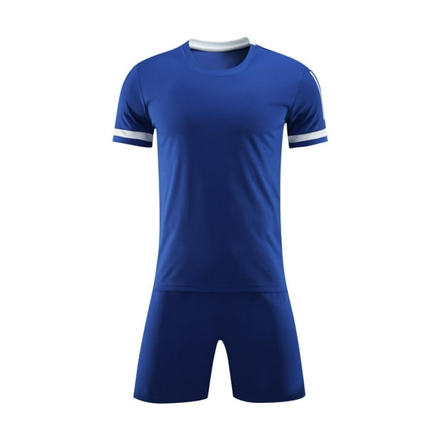 Zpanxa Boys Summer Outfits Kids Gradient Basketball Suit Set Training Kit Sweat Absorbing Side Pockets Sports Suit 5 Years