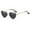 Black, variant on Lilgiuy Mental Sunglasses for Women Summer Classic Vintage Glasses Heart Shaped Transparent Candy Color Frameless Sun Protection for Party Favors