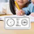 thumbnail image 1 of Elodie Digital Clock with Temperature Practical Multipurpose Temperature Display Visual White, 1 of 8