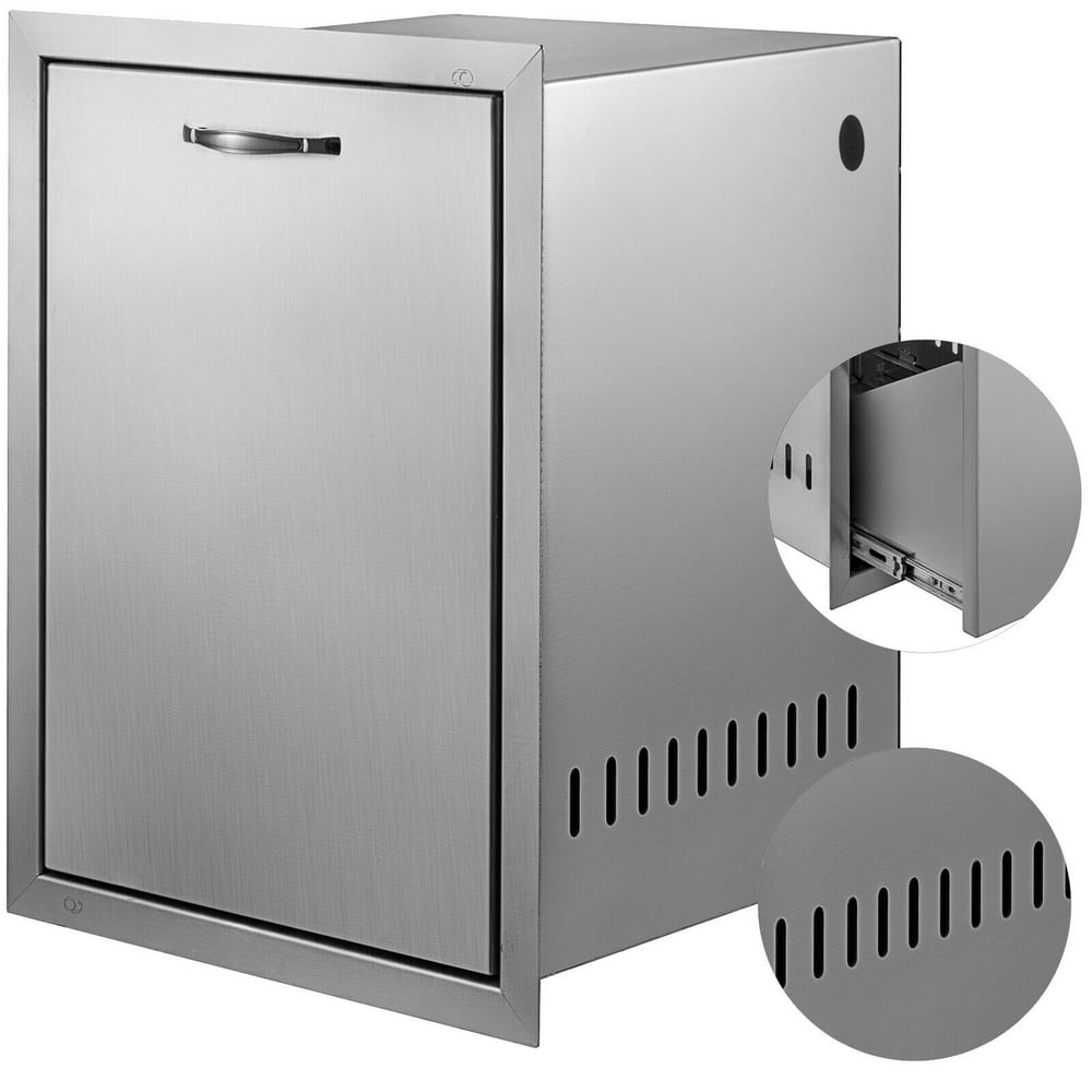 VEVOR 16"x22" BBQ Island Slide Out Trash Propane Storage Drawer