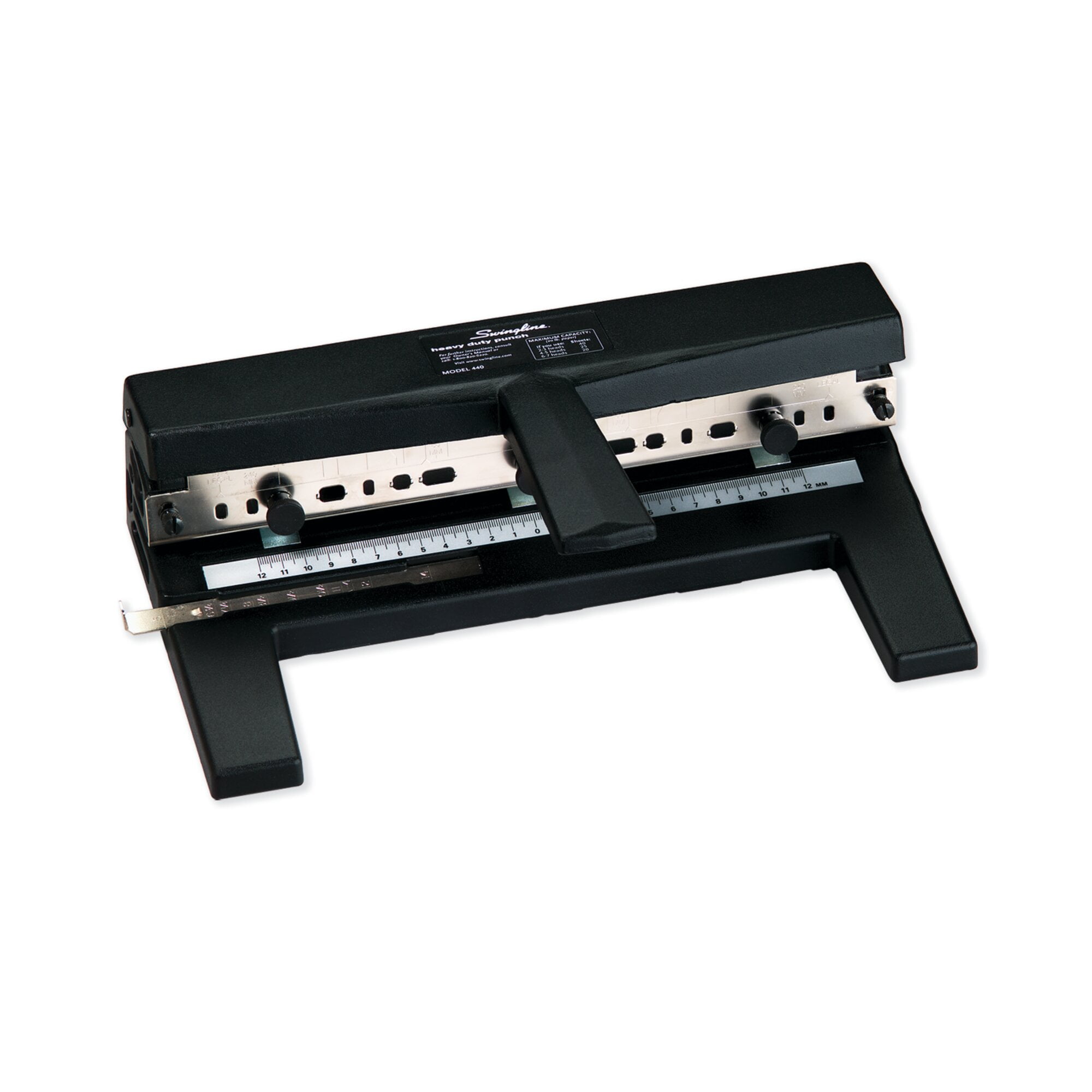 Swingline Heavy Duty Punch 2-7 Holes Adjustable Centers A4 Compatible 40 Sheets