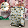 thumbnail image 4 of Cartoon Construction Vehicles Safety Signs Luggage Cover Fashion Suitcase Cover Baggage Covers Fit 25-28 Inch Luggage (Go Travel), 4 of 5