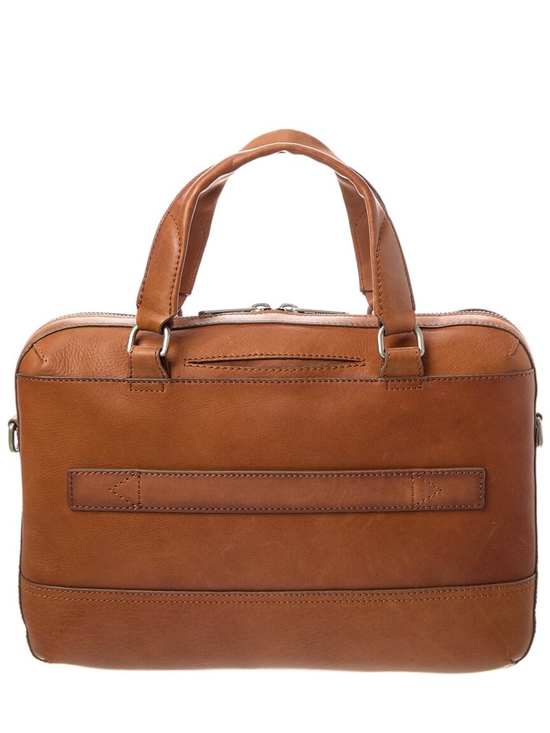 Frye Nash Leather Briefcase, Brown - Walmart.com