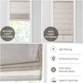thumbnail image 3 of JERFIT Natural Roman Shades 27x64 Inch, Linen Blend Light Filtering Window Shades, Cordless Fabric Shade with Easy Install Hardware, 3 of 10