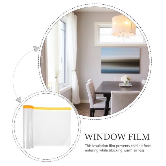 Outdoor Window Insulation Kit Shrink Film for Winter Large Heat Blocking Thermal Dustproof Pp White