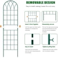 thumbnail image 5 of Slsy 4 Pack Metal Garden Trellis for Cllimbing Plants Outdoor, Flowers Tomato Cucumber Rose Vines Vegetable, Metal Coated Rustproof Garden Trellis for Patio, 60" x 16", 5 of 9