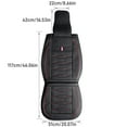 thumbnail image 3 of 1 Piece Universal Car Seat Covers Full Set, Waterproof PU Leather Car Seat Covers, Universal Fit for Auto Truck Van SUV, Black & Red, 3 of 6