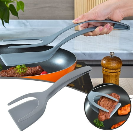 

EIALIVE Bakeware 2 In 1 Grip And Flip Spatula Tongs Egg Tong Pancake Fish French Omelet Making For Home Kitchen Cooking Tool