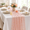 Blush Pink-10FT/3Pcs, variant on Blush Pink 10FT/3Pcs Metallic Foil Glittery Sheer Gauze Table Runners