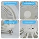 thumbnail image 2 of Lámpara de la fan Cabezal de lámpara E27 Lámpara de ventilador de techo de doble propósito Ajuste de 3 velocidades Ventilador de techo pequeño para habitación de niños Dormitorio Eccomum  Lámpara de la fan, 2 of 7