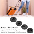 thumbnail image 4 of Veeki 4pcs Silencieux PVC Roues de Valise Remplacement Rotation Flexible PVC Matériel Roues de Valise pour la Réparation de Bagages-0518, 4 of 5