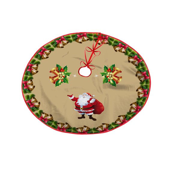 JeashCHAT Christmas Decorations Indoor Christmas Ornaments Christmas Ornaments Christmas Tree Skirt Printed Tree Skirt Home Christmas Tree Decoration