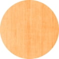 thumbnail image 1 of Ahgly Company Indoor Round Solid Orange Modern Area Rugs, 5' Round, 1 of 4
